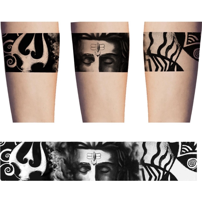 Voorkoms Shiv God Tribal Hand Band Tattoo Waterproof Men And Women Temporary Body Tattoo (Shiv Hand Band Tattoo) | Shopee India 800_x_800_jpg