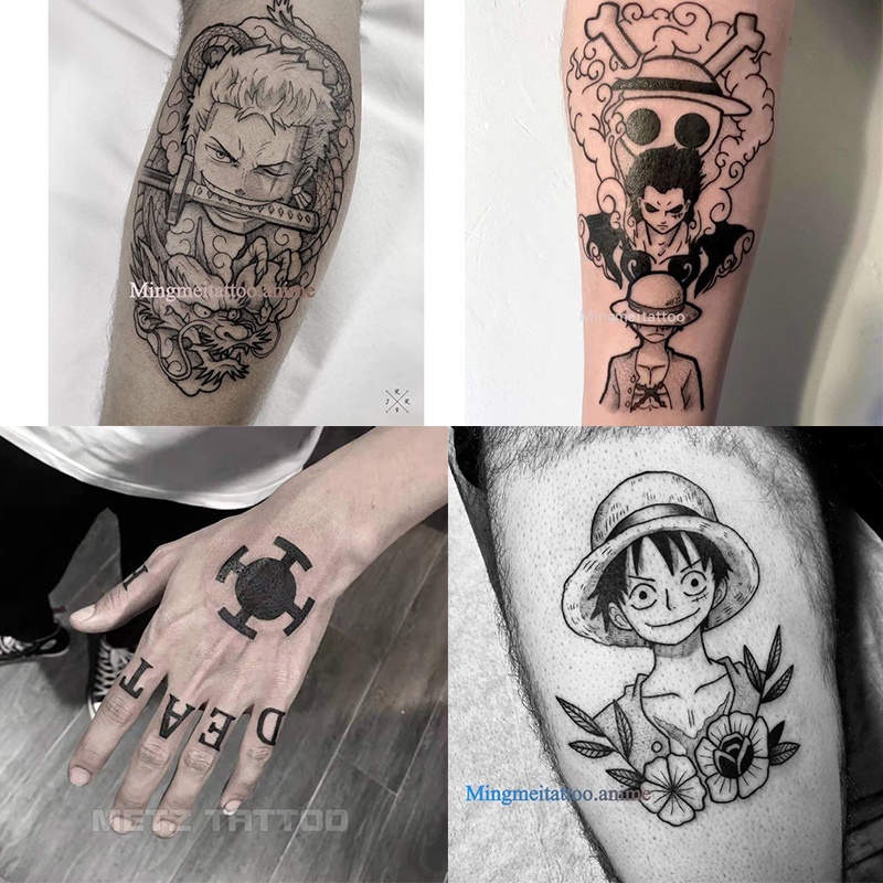 Anime One Piece Tattoo Tattoo Stickers Luffy Zoro Trafalgar Law Tattoo Sticker Waterproof Diy Sticker Color Tattoo Cospl | Shopee Philippines 800_x_800_jpg