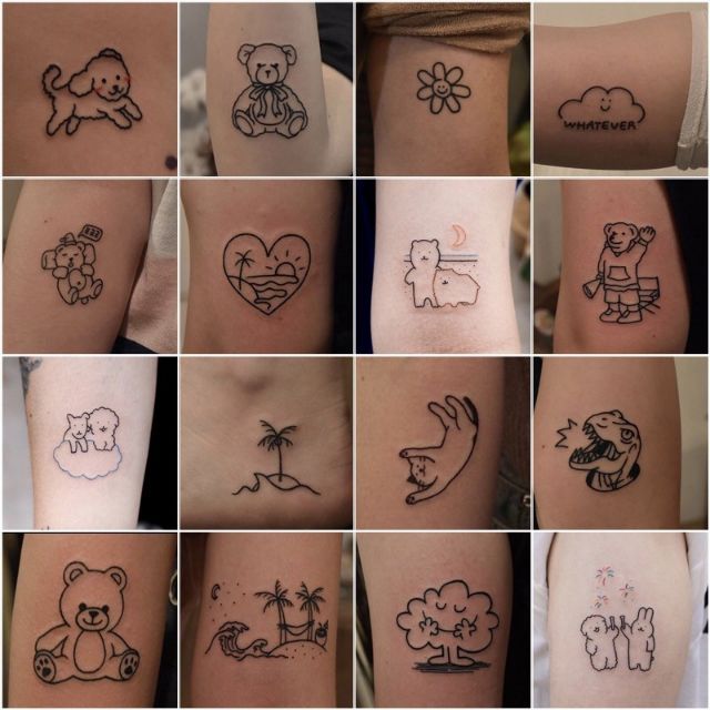 Cute Bear Temporary Tattoo Set 1 | Shopee Philippines 640_x_640_jpg