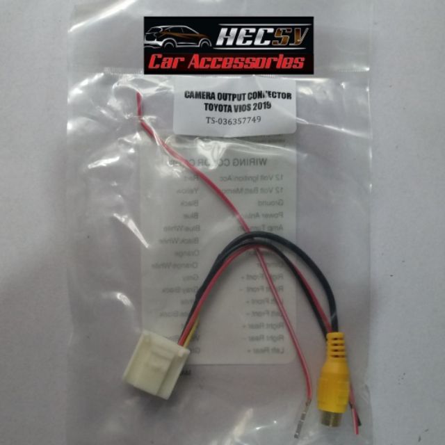Toyota Vios Xe Prime 2019 2020 Yaris Rear Camera Socket Harness In For Gen4 Head Unit Stereo Sho Philippines