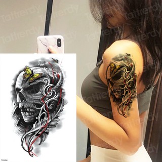 Japanese Samurai Tattoos Black Sketches Tattoo Designs Temporary Tattoos For Men Arm Sleeve Shoulder | Shopee Philippines 320_x_320_jpg