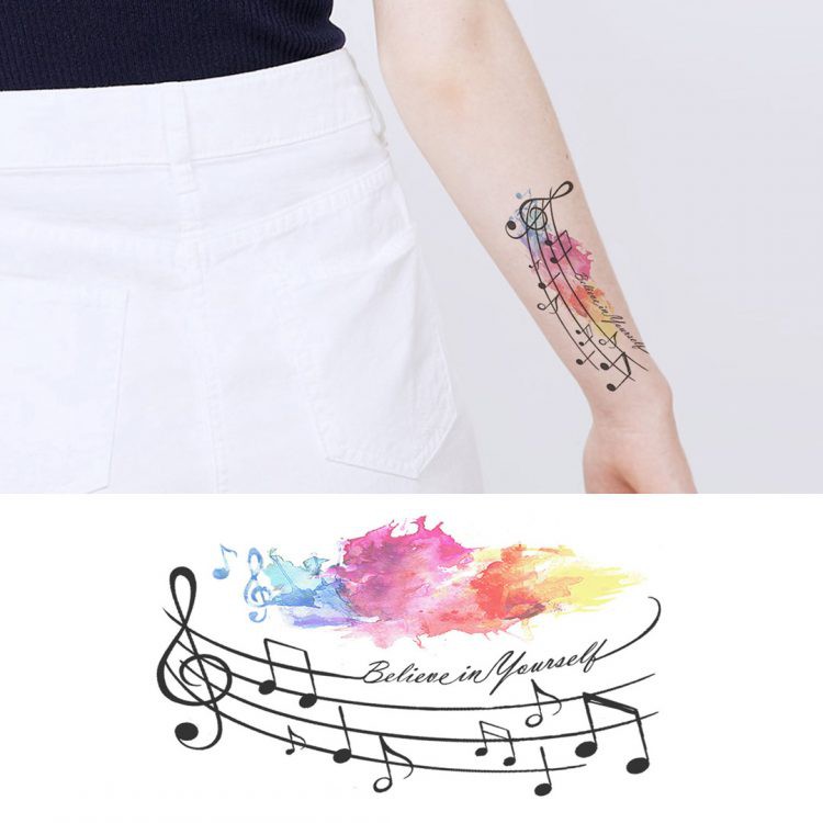 Temporary Tattoo - Believe In Yourself | Shopee Singapore 750_x_750_jpg