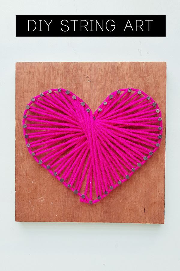 Diy Heart String Art Simple Amp Sweet Tween Craft Idea A Fitness Fat Loss Health Tips