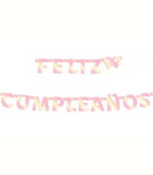 GUIRNALDA FELIZ CUMPLEAÑOS IRIDISCENTE PARTYS