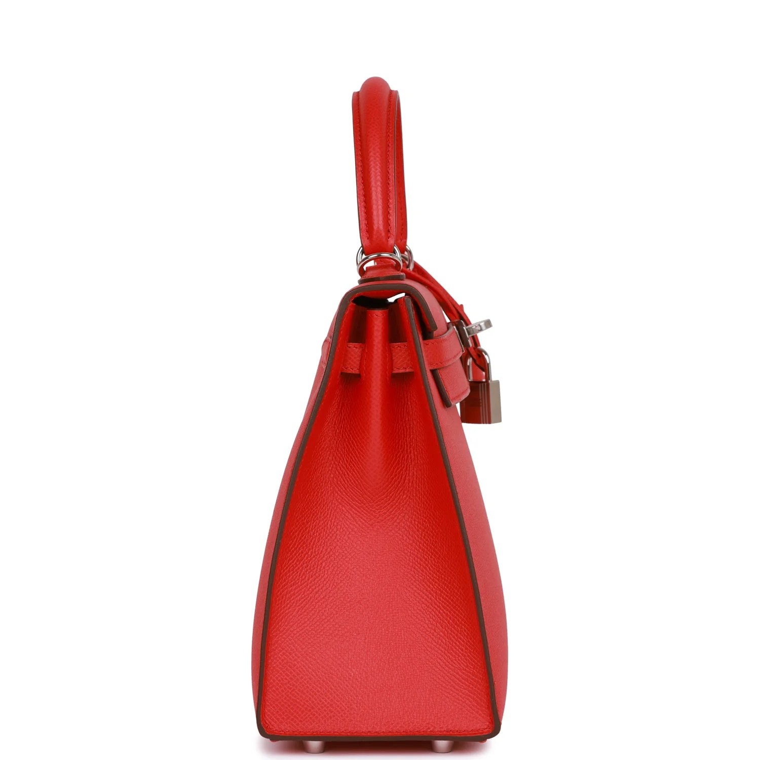 Her Kelly Sellier 25 Rouge de Coeur Verso Epsom Palladium Hardware