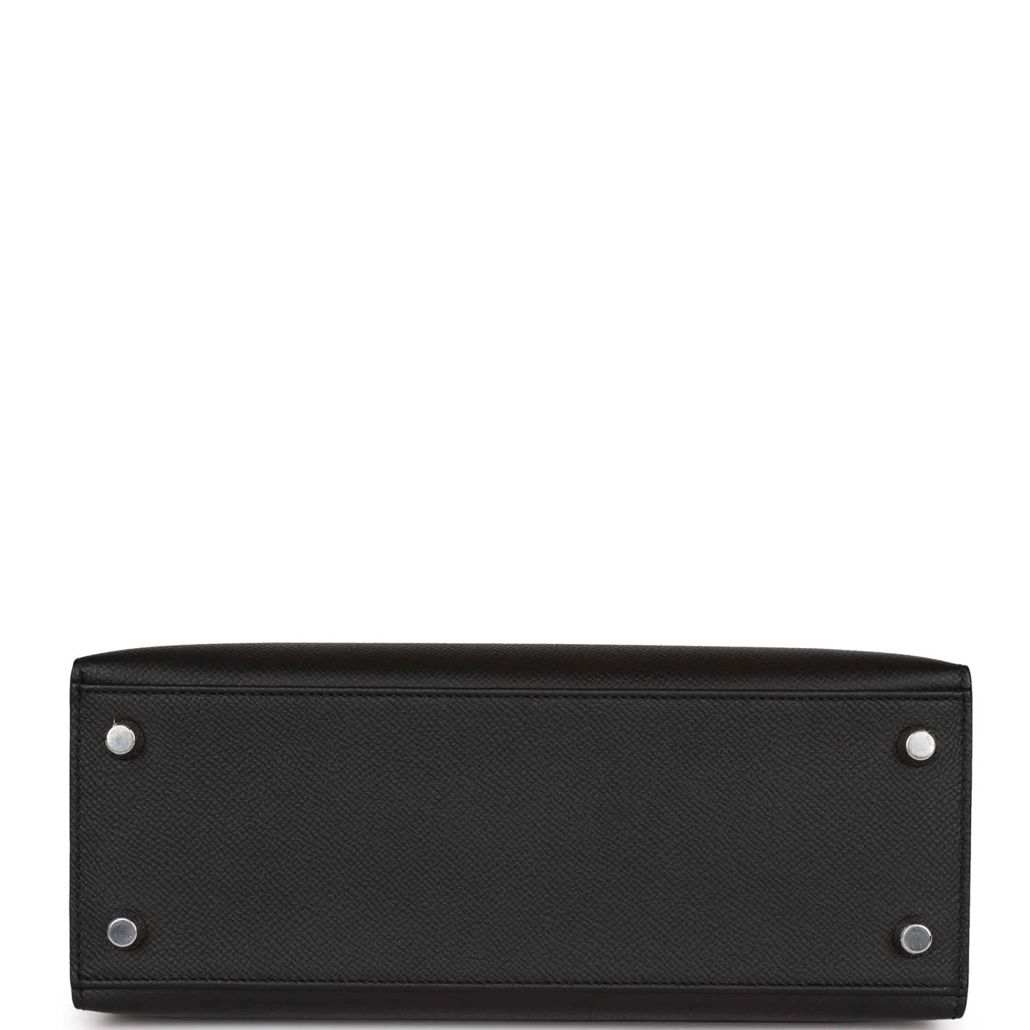 Her Kelly Sellier 25 Black Epsom Palladium Hardware