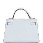 Her Kelly Sellier 20 Bleu Brume Chevre Gold Hardware