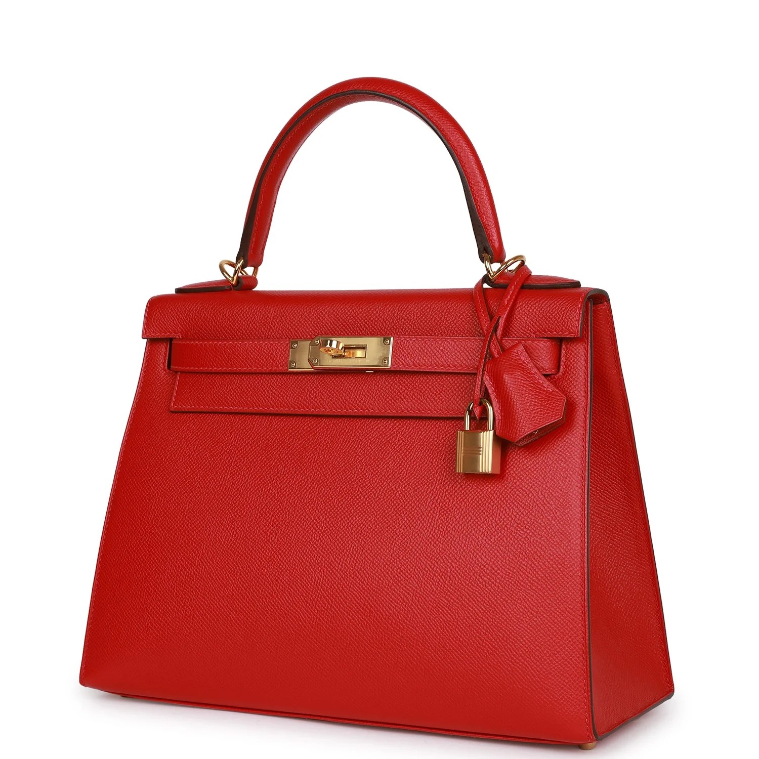 Her Kelly Sellier 28 Rouge Casaque Epsom Gold Hardware