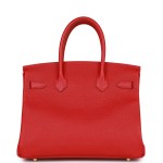Her Birkin 30 Rouge Casaque Epsom Gold Hardware