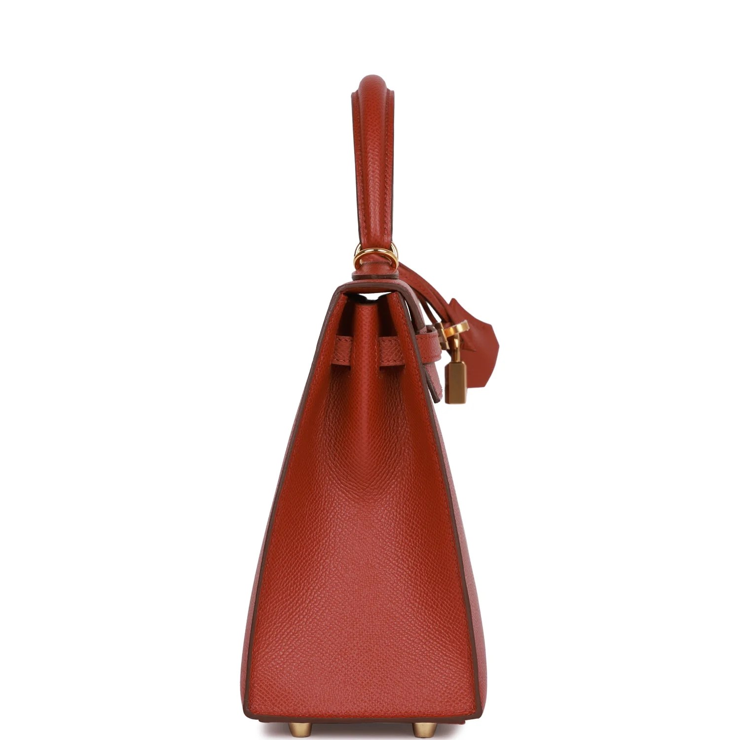Her Kelly Sellier 25 Rouge Venetian Epsom Gold Hardware