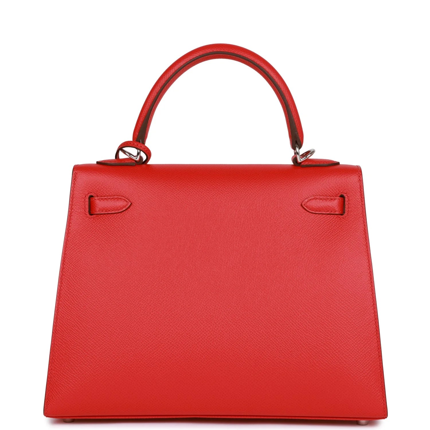 Her Kelly Sellier 25 Rouge de Coeur Verso Epsom Palladium Hardware