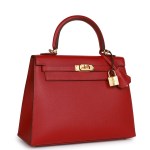 Her Kelly Sellier 25 Rubis Madame Gold Hardware