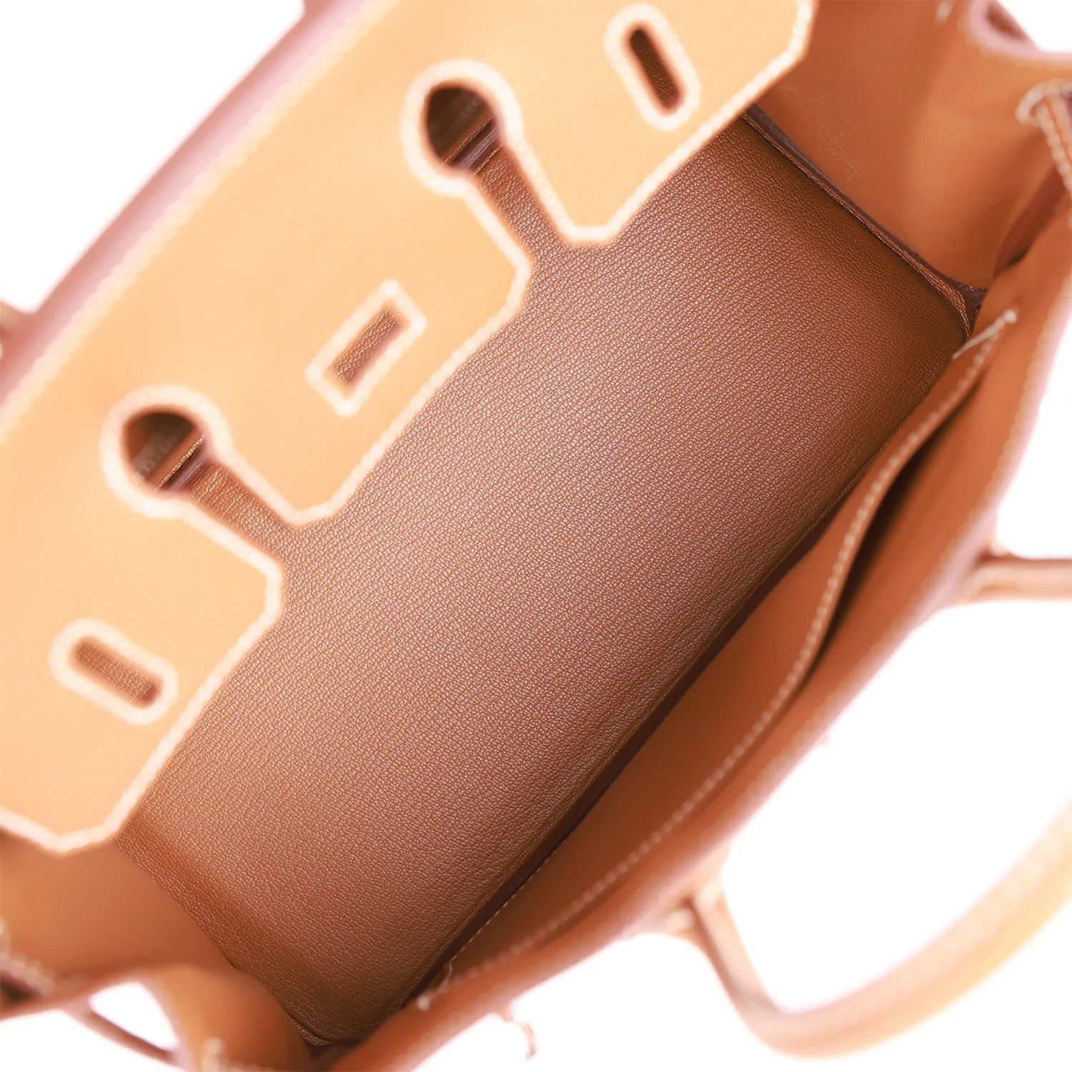 Her Birkin 25 Gold Togo Palladium Hardware