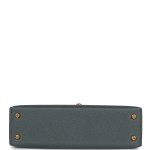 Her Kelly Sellier 20 Bleu Orage Epsom Gold Hardware