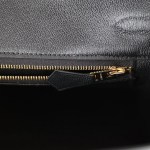 Her Birkin 25 Black Matte Porosus Crocodile Gold Hardware