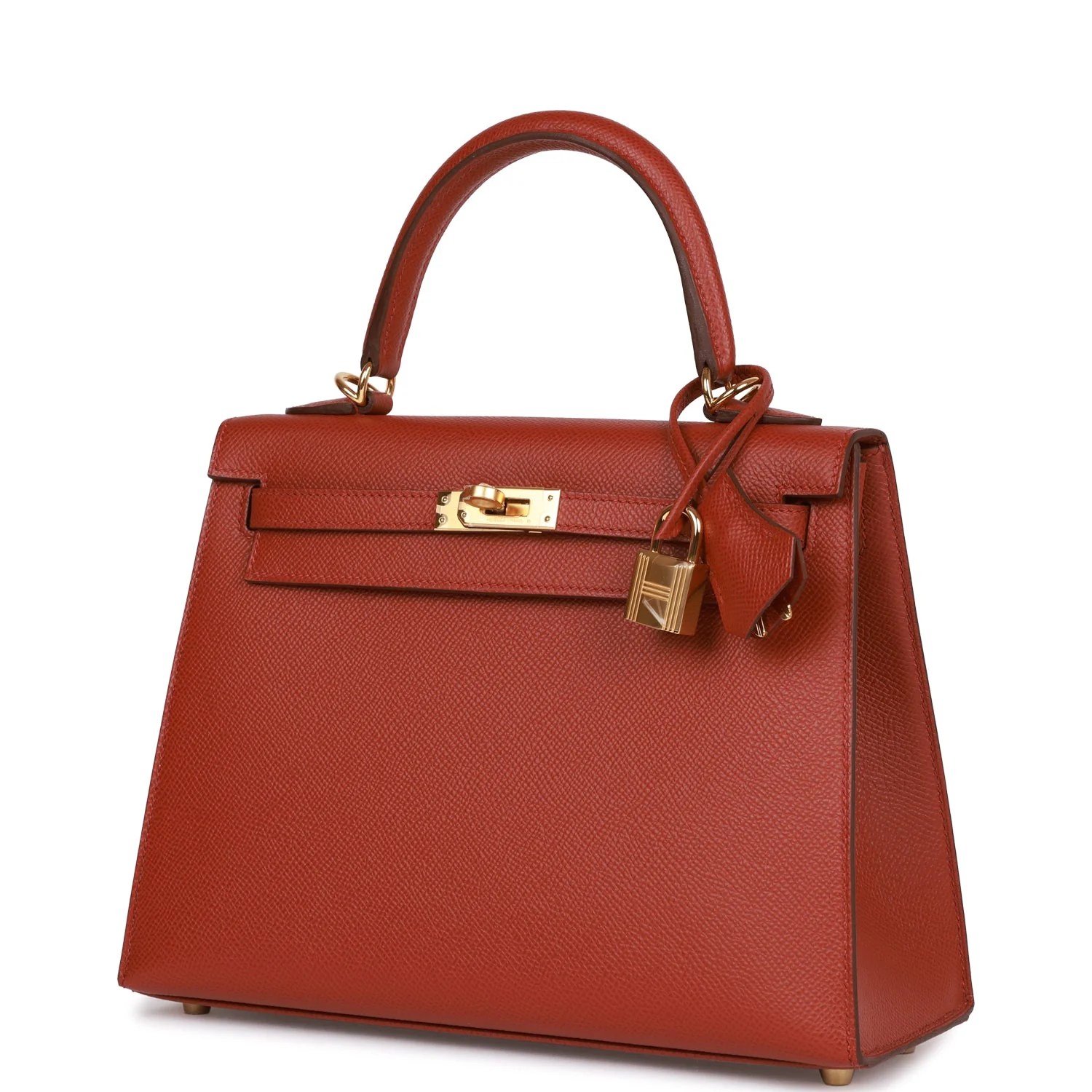Her Kelly Sellier 25 Rouge Venetian Epsom Gold Hardware