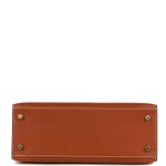 Her Kelly Sellier 25 Fauve Barenia Gold Hardware