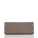Her Kelly Sellier 28 Etain Epsom Gold Hardware