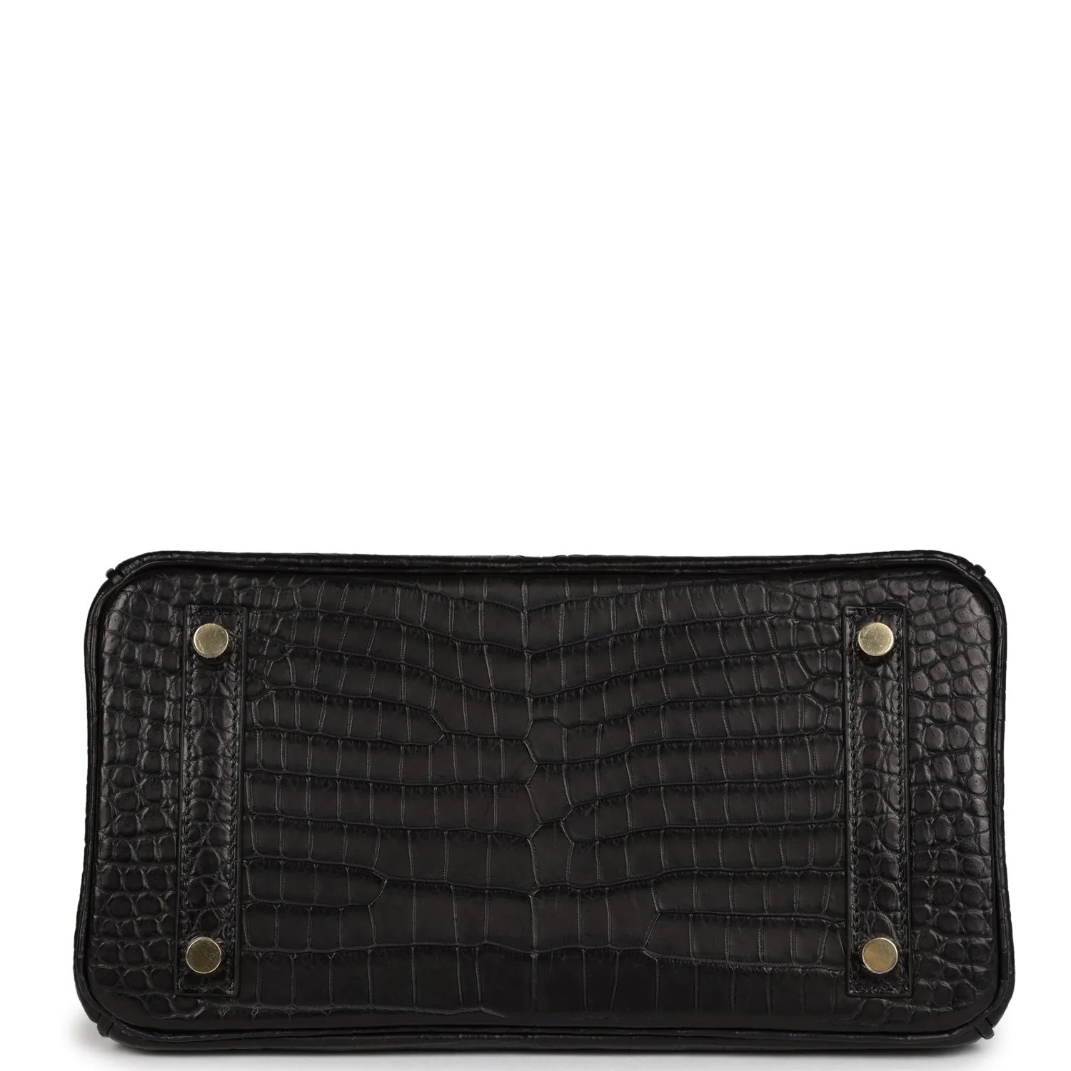 Her Birkin 25 Black Matte Porosus Crocodile Gold Hardware
