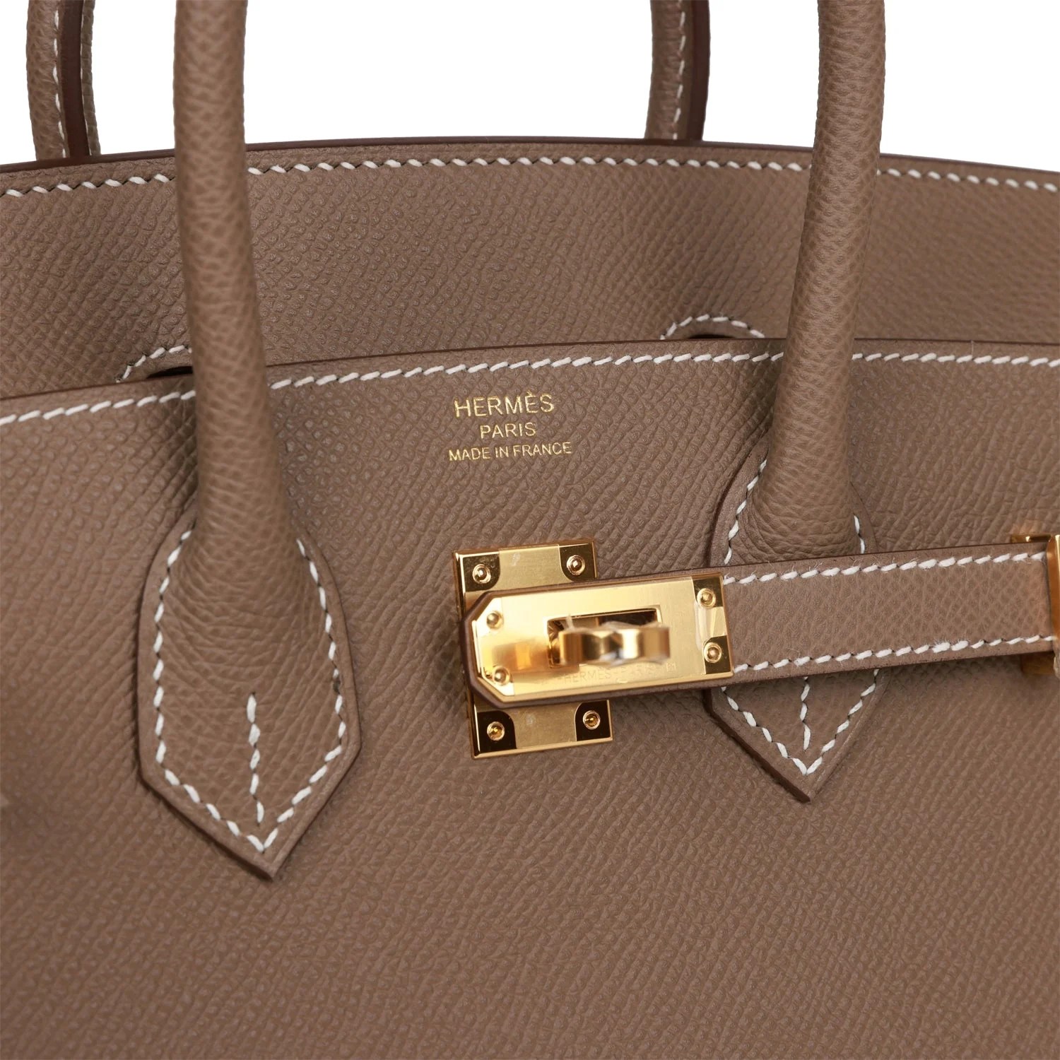 Her Birkin Sellier 25 Etoupe Epsom Gold Hardware