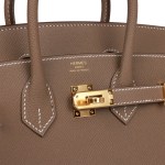 Her Birkin Sellier 25 Etoupe Epsom Gold Hardware