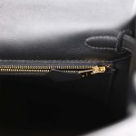 Her Kelly Retourne 25 Black Swift Gold Hardware
