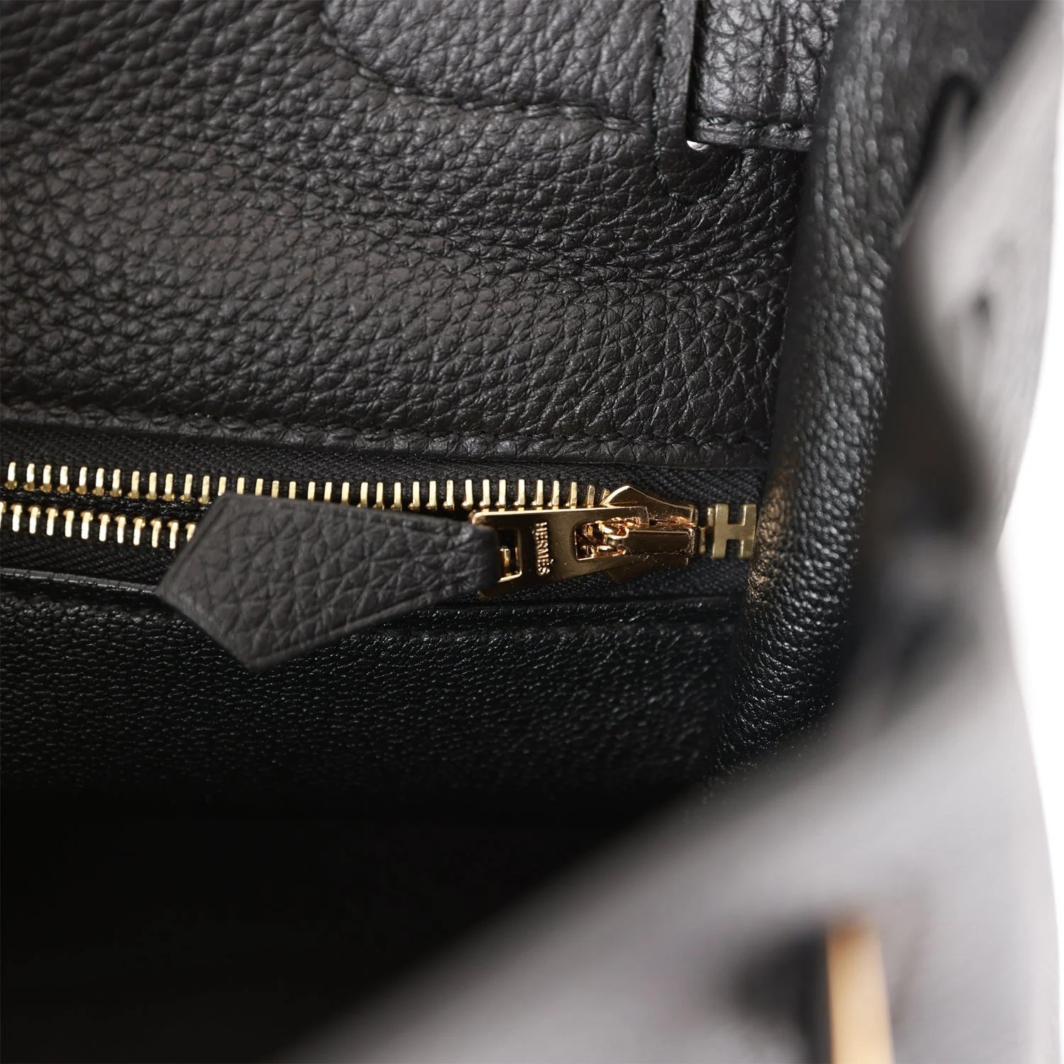 Her Kelly Retourne 28 Black Togo Gold Hardware