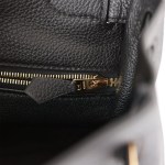 Her Kelly Retourne 28 Black Togo Gold Hardware
