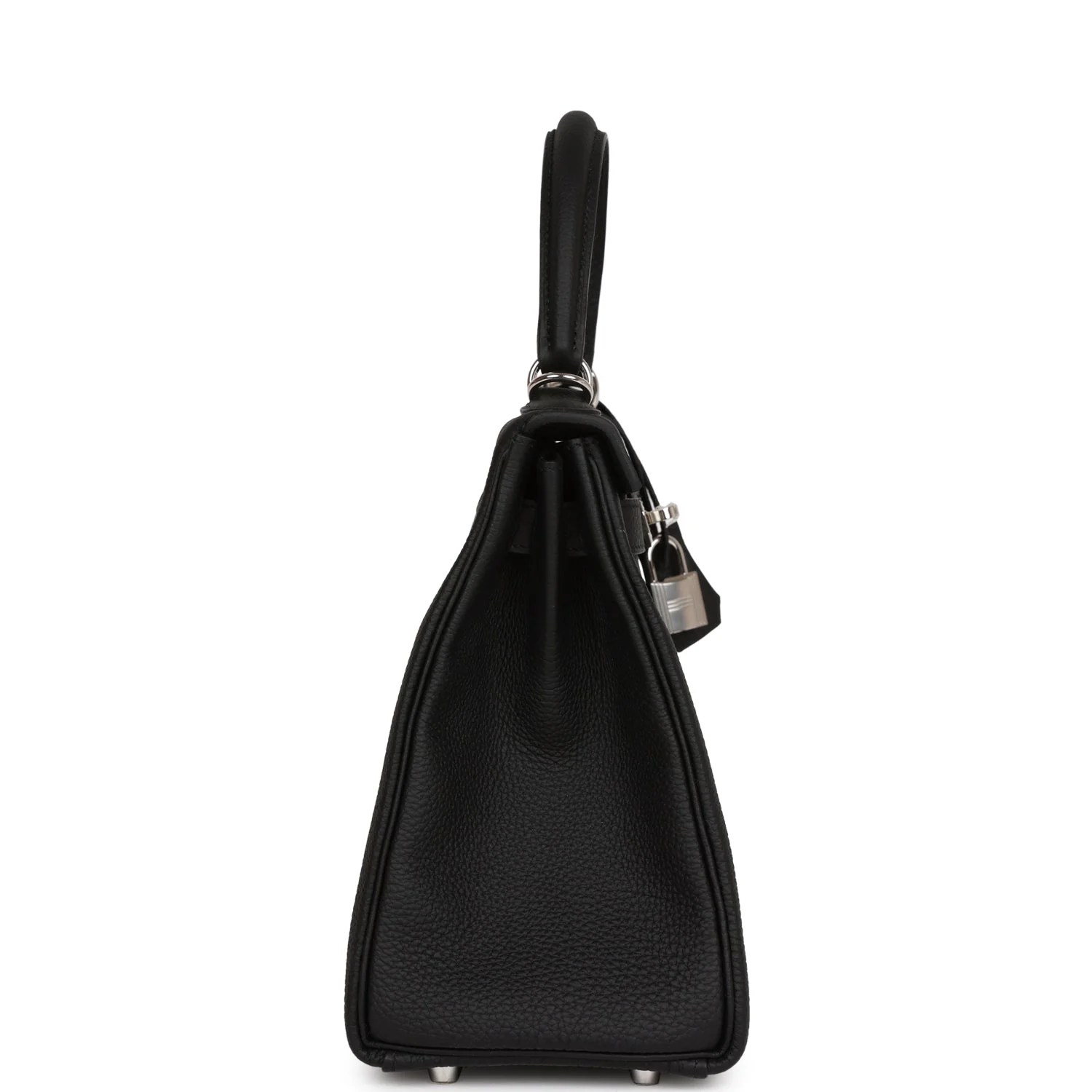 Her Kelly Retourne 28 Black Togo Palladium Hardware