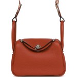 Her Mini Lindy Cuivre Clemence Palladium Hardware