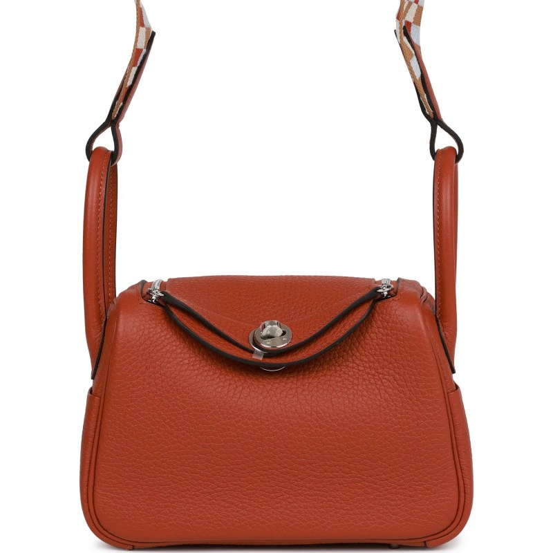 Her Mini Lindy Cuivre Clemence Palladium Hardware