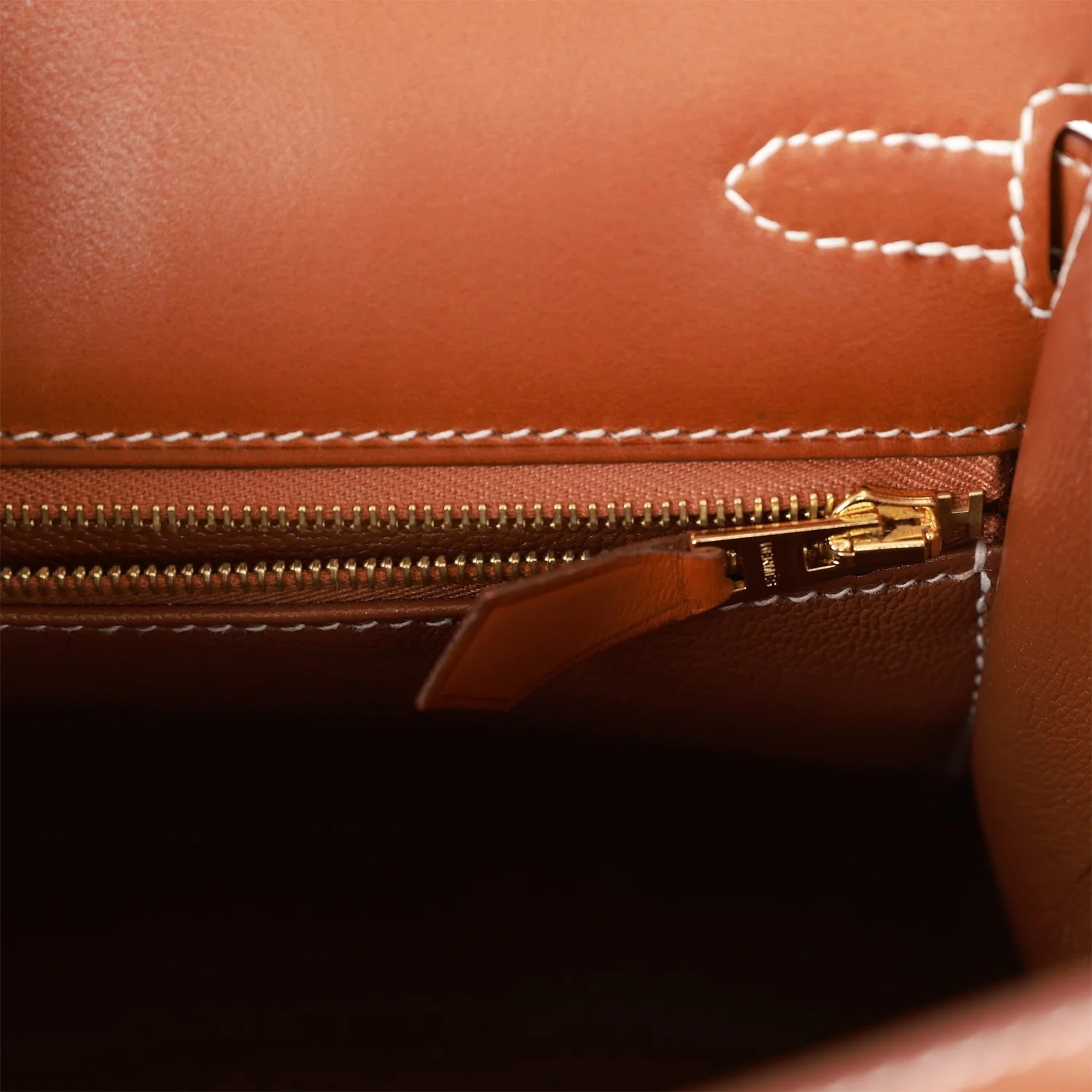 Her Kelly Sellier 25 Fauve Barenia Gold Hardware