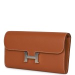 Her Constance Wallet To Go Gold Epsom Palladium Hardware