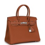 Her Birkin 30 Silver Togo Palladium Hardware