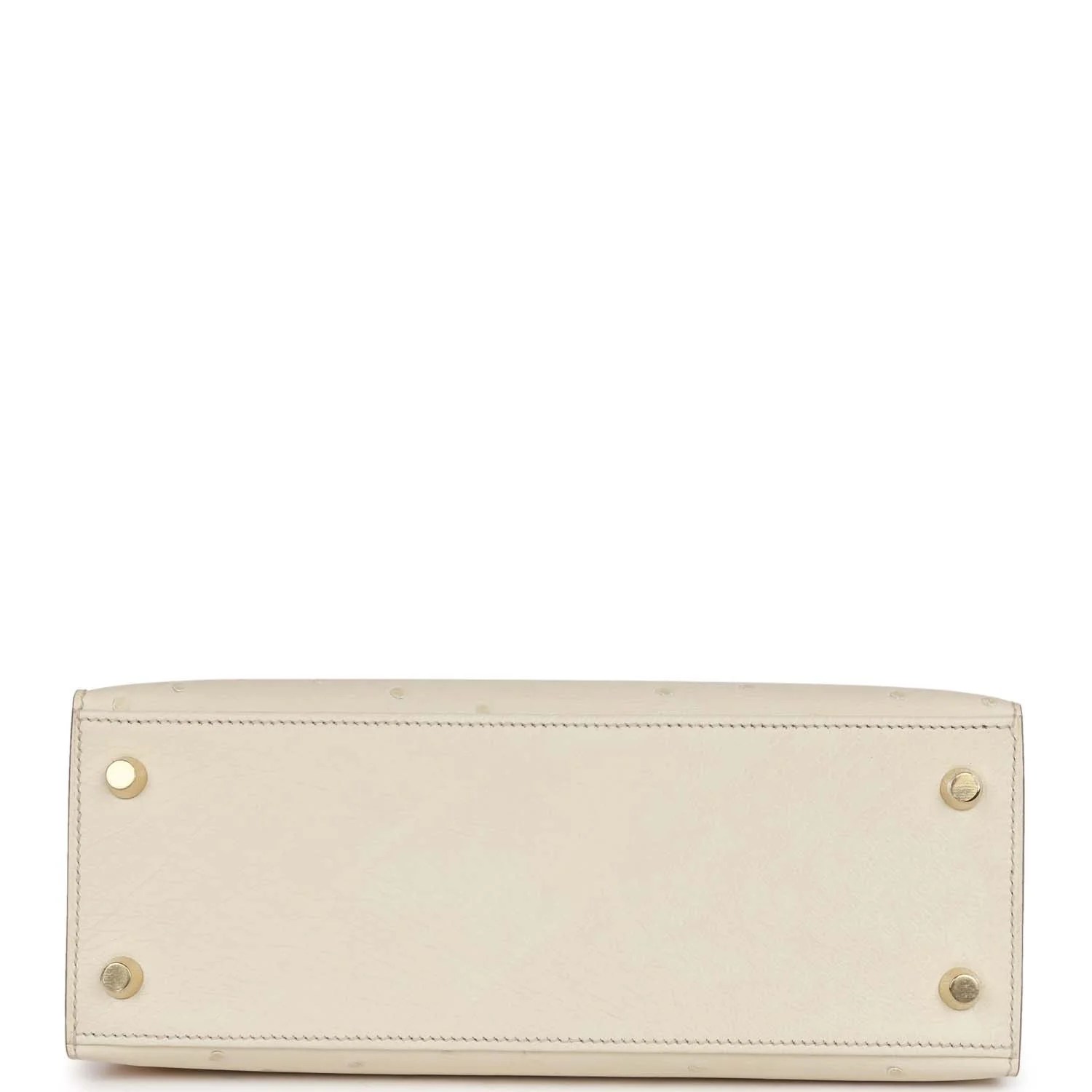 Her Kelly Sellier 25 Beton Ostrich Gold Hardware