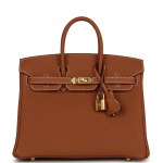 Her Birkin 25 Gold Togo Gold Hardware