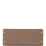 Her Kelly Sellier 28 Etoupe Epsom Gold Hardware