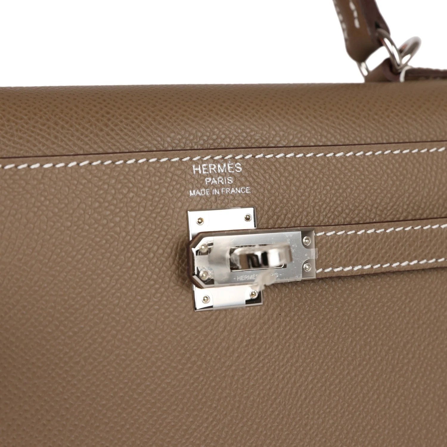 Her Kelly Sellier 25 Etoupe Epsom Palladium Hardware