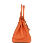 Her Birkin 30 Orange Clemence Gold Hardware