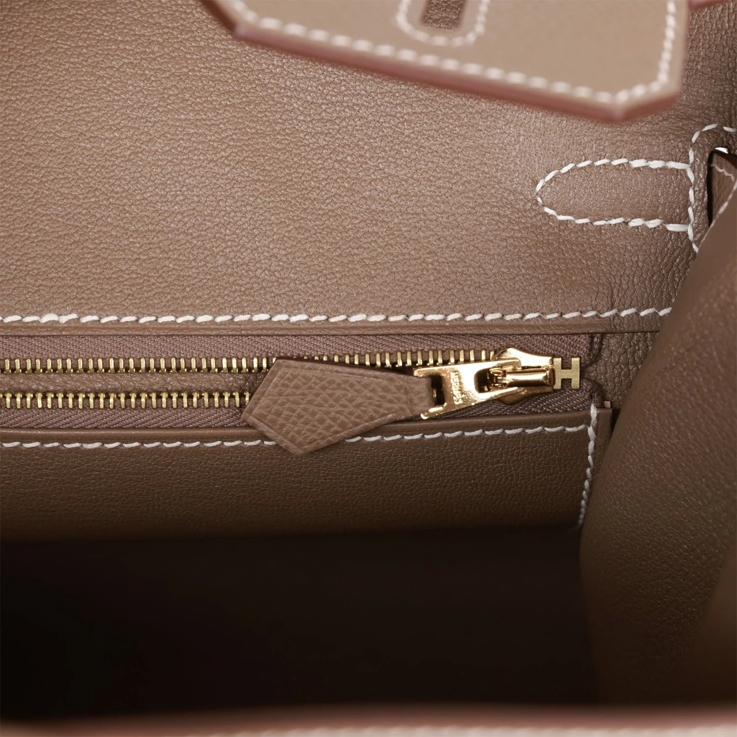 Her Birkin Sellier 25 Etoupe Epsom Gold Hardware