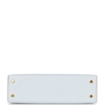 Her Kelly Sellier 20 Bleu Brume Chevre Gold Hardware