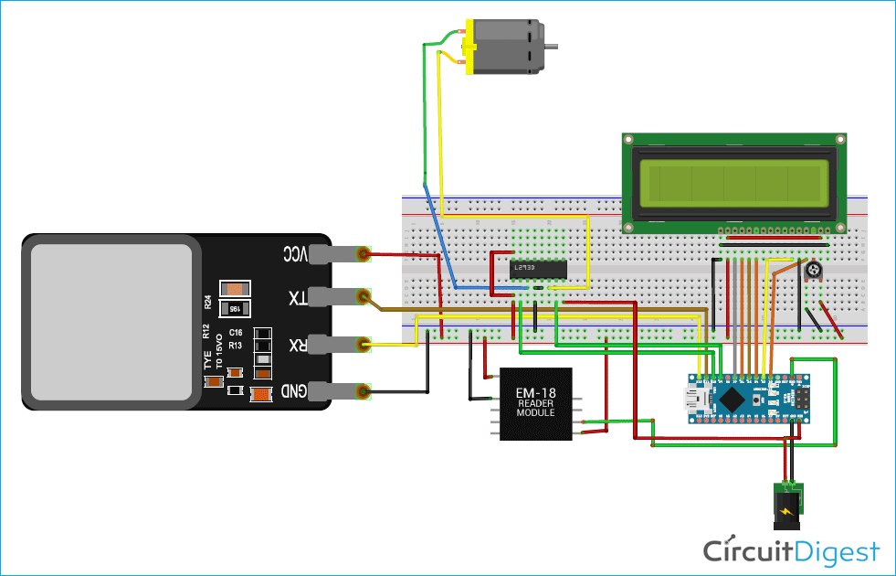 Circuit Diagram Of A Fingerprint Sensor