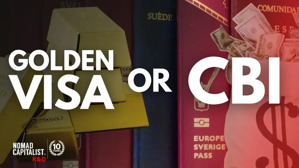 Nomad Capitalist R&D: What is the Difference between Golden Visas and Citizenship by Investment