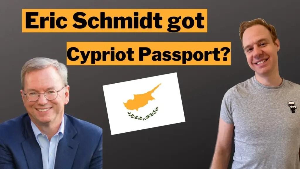 Offshore Citizen: Breaking News! Ex-Google CEO Eric Schmidt buys Cypriot Citizenship by Investment & Why?