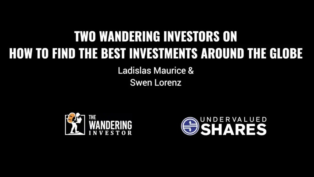 The Wandering Investor: Two Wandering Investors on finding the best investments around the Globe