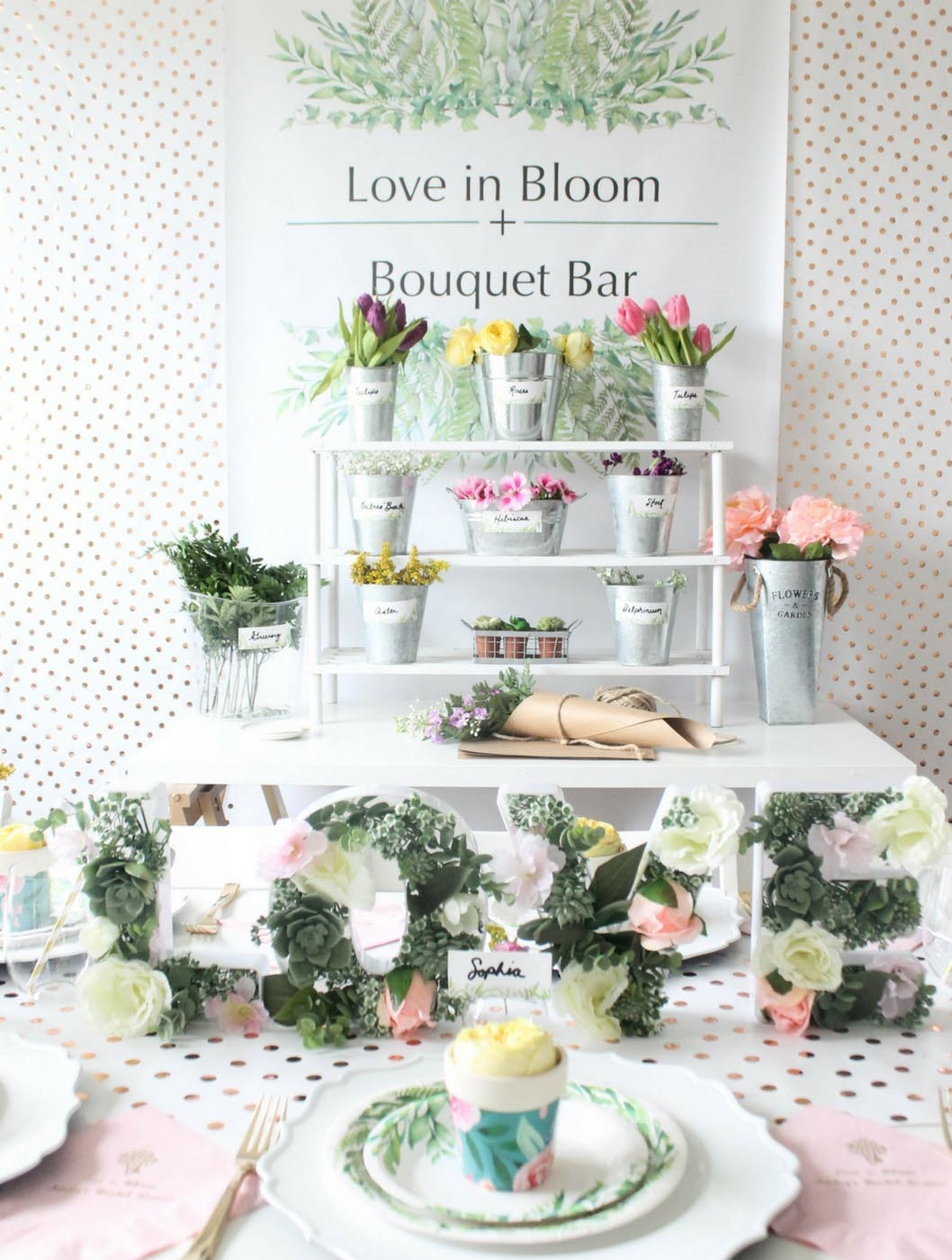 love in bloom bridal shower theme