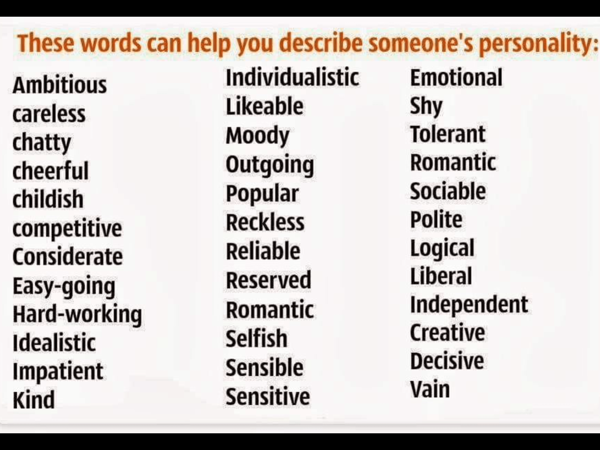 Personality adjectives wordwall — ImgHub.ru