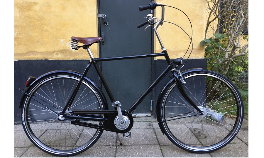 Nunu S Classic Navdynamo Herrecykel Almindelig Sort Plastiksadel Til 2 399 Kr