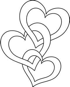 Linked Hearts Silhouette - Clip Art Library 300_x_240_jpg