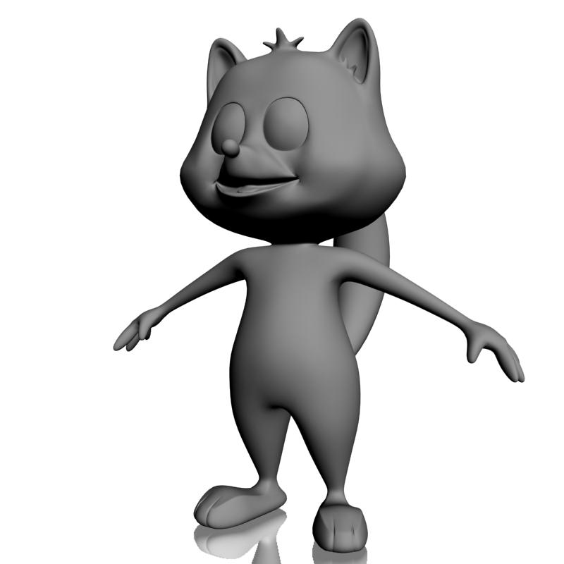 Animal Character 3d Model Clip Art Library